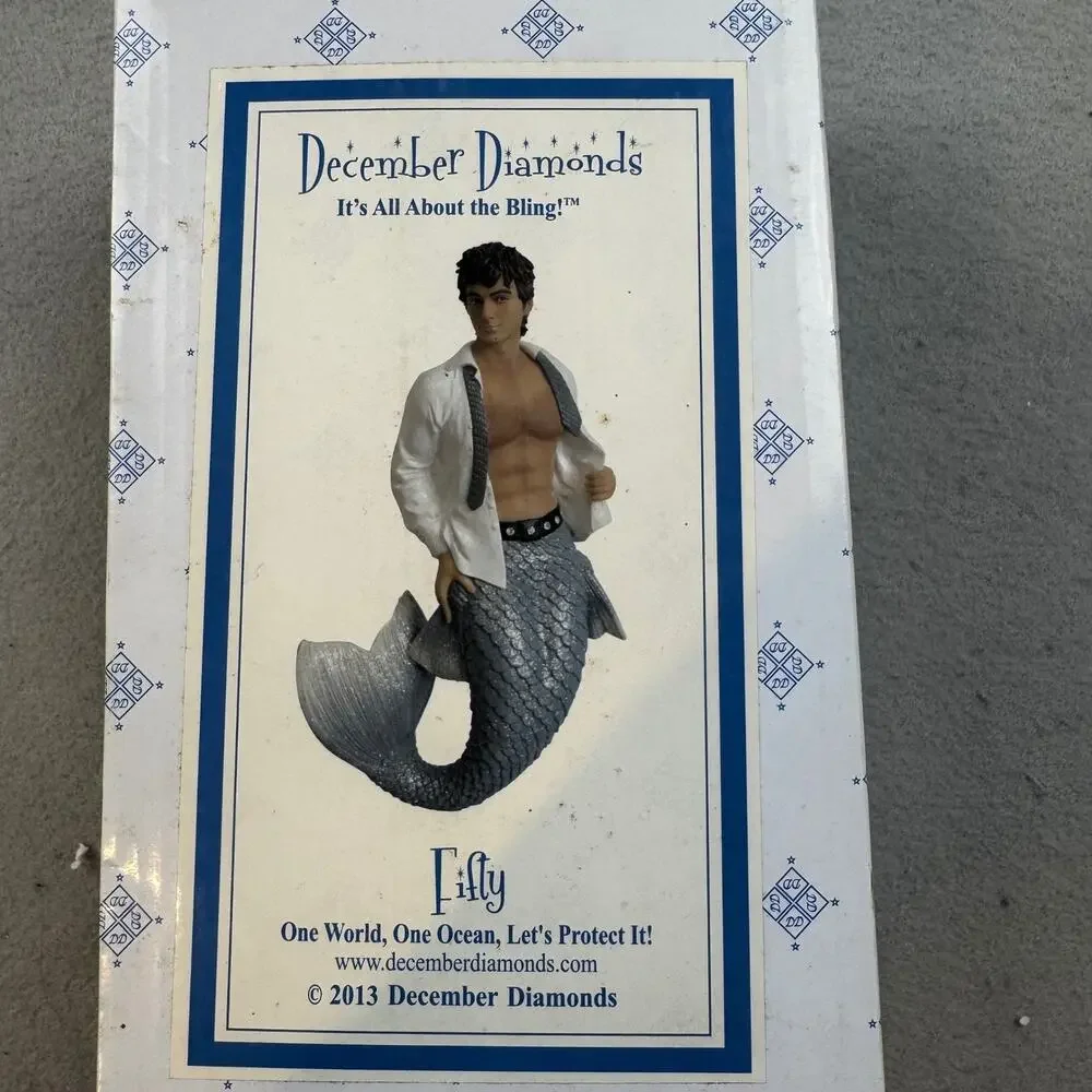 December Diamonds Fifty Shades of Grey Inspired Merman Silver Glitter Tail 2013